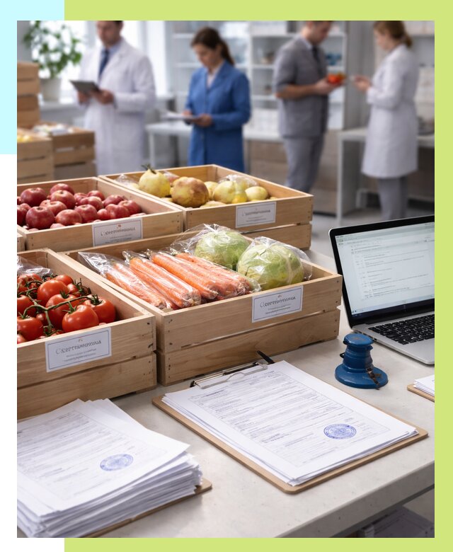 Сертификация овощей и фруктов в Бирске от 8835 р. | Алешин-Брк