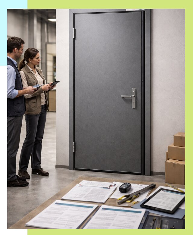 Сертификация противопожарных дверей в Бирске от 9355 р. | Алешин-Брк