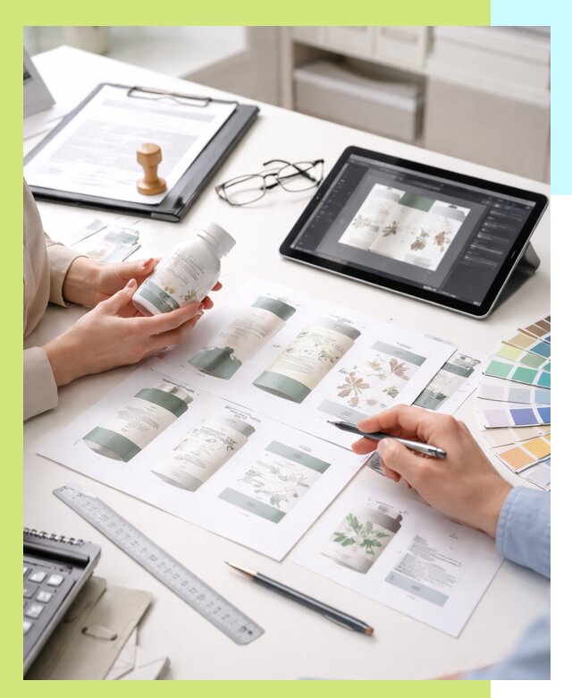 Профессиональная разработка дизайна и текста этикетки продукции в Бирске