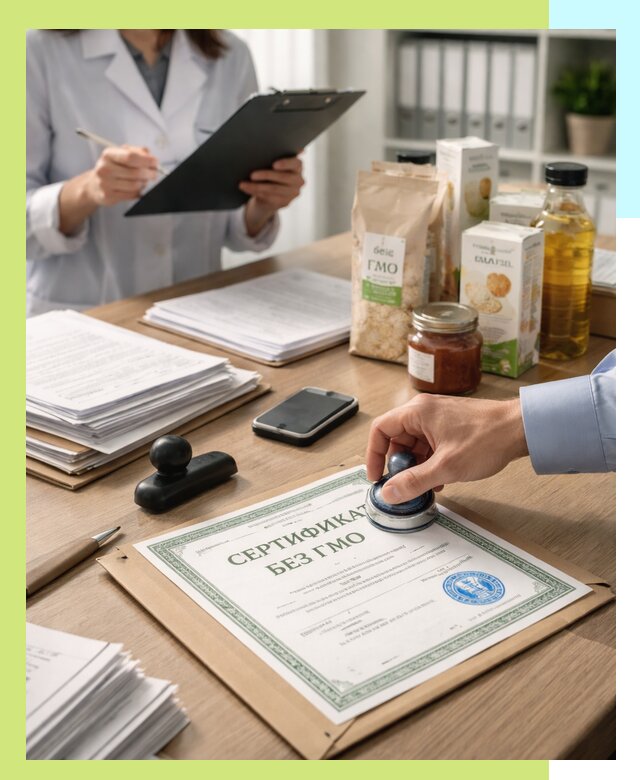 Получение сертификата Без ГМО для продукции в Бирске
