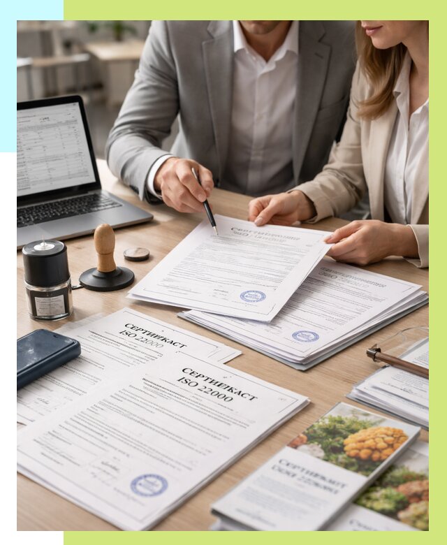 Сертификат ISO 22000 в Бирске от 41576 р. под ключ | Алешин-Брк