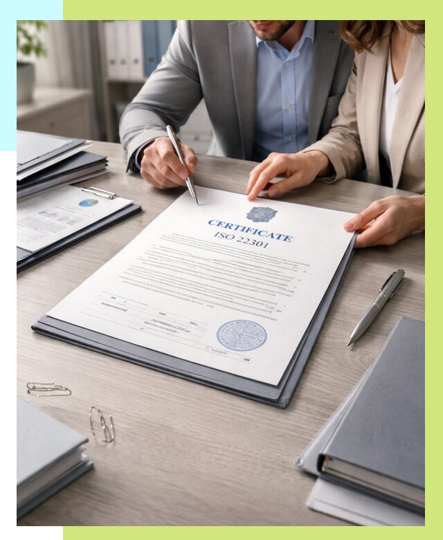Сертификат ISO 22301 в Бирске от 46773 р. | Алешин-Брк срочно